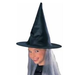 FUN WORLD WITCH HAT WITH HAIR